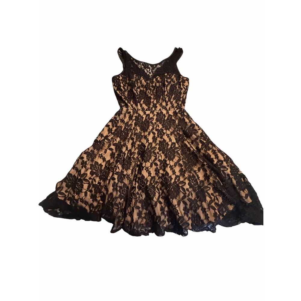 Juno Dress Collection Black Lace Cocktail Dress - Size S - Picture 8 of 10